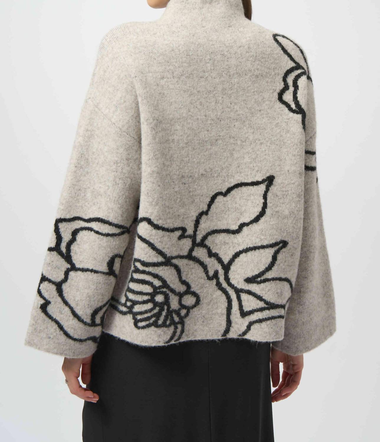 Joseph Ribkoff - Solenne Sweater Knit Floral Print Pullover