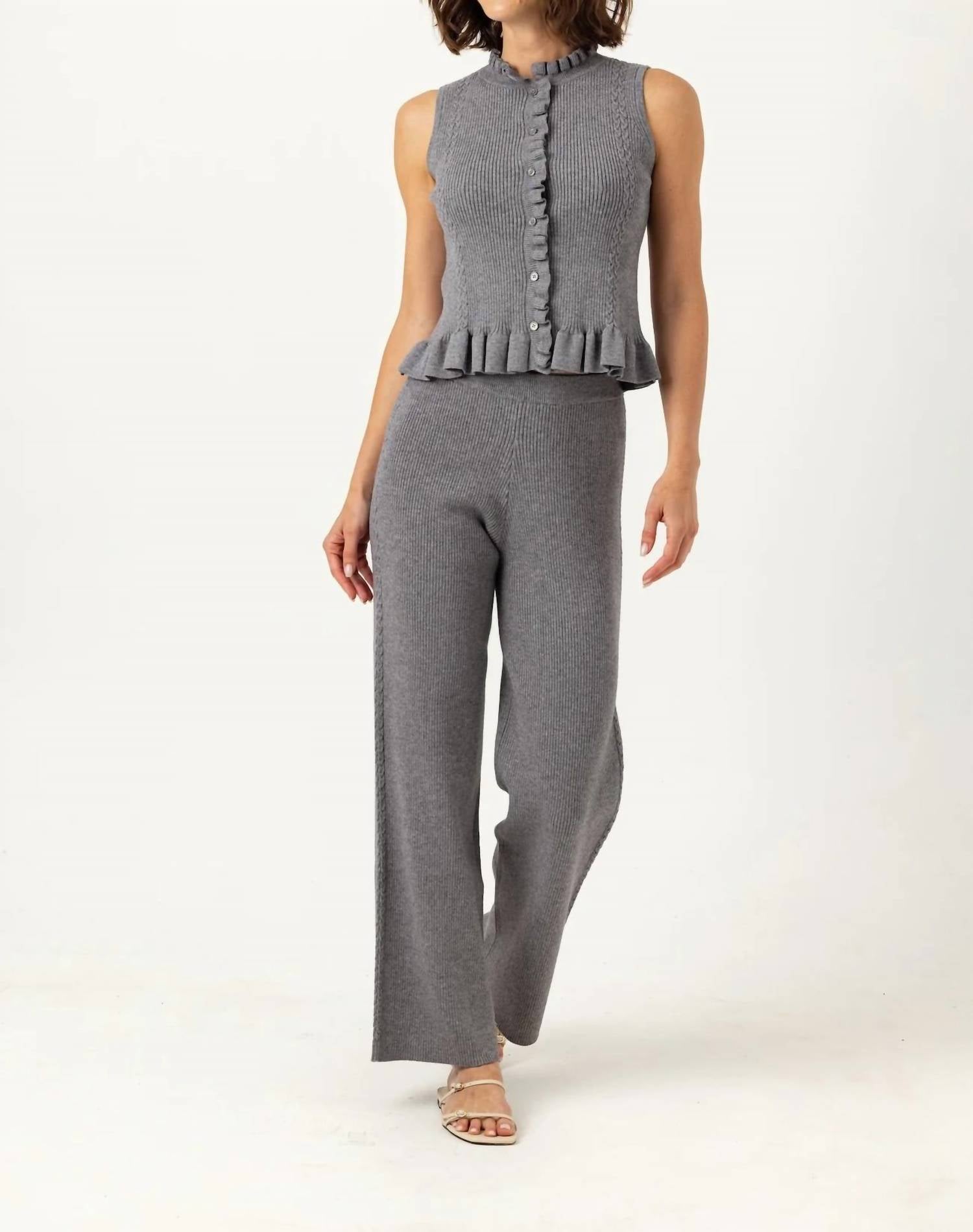 sundays Ozzie Tank Top in fog - women's tank top - view 4