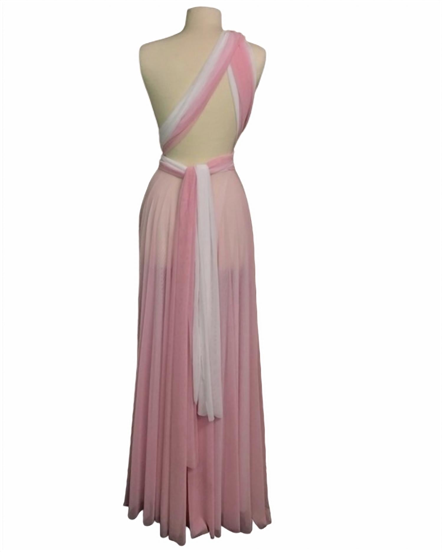 NADIA MESH WRAP DRESS