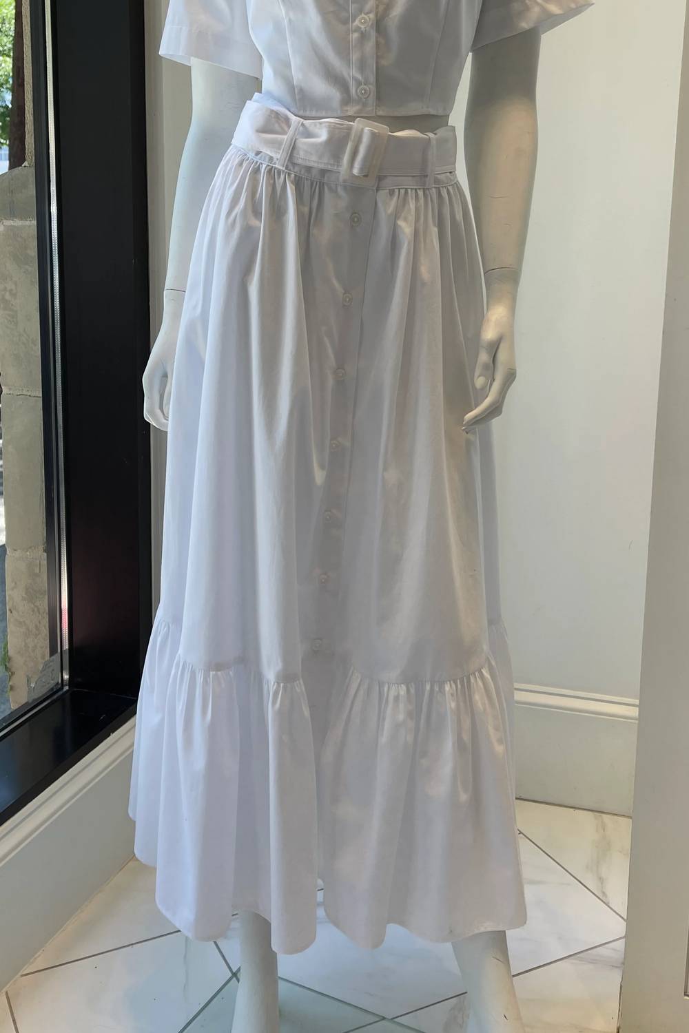 Matthew Bruch - Women's Button Down Midi Skirt
