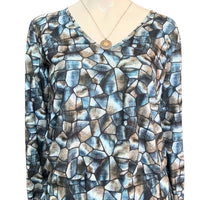 Viereck - Women's Mosaic V-neck Mini Dress