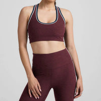 BEYOND YOGA Women's Spacedye Ready Bra in midnight burgundy heather - women's intimate