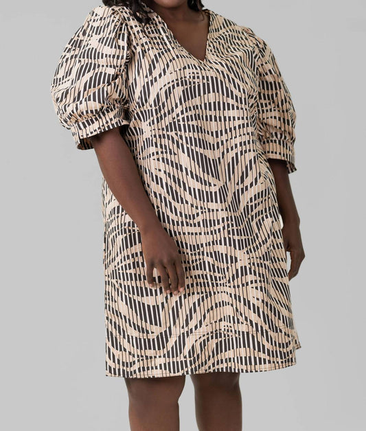 Marie Oliver - Ola V-neck Mini Dress - Plus