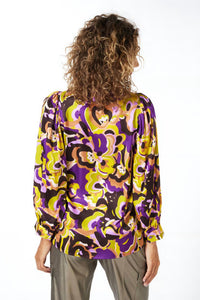 Esqualo - Laurel Retro Print Blouse