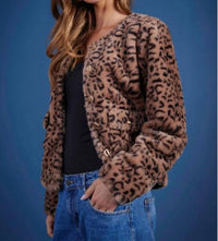 Bishop + Young - Leopard Faux Fur Jacket