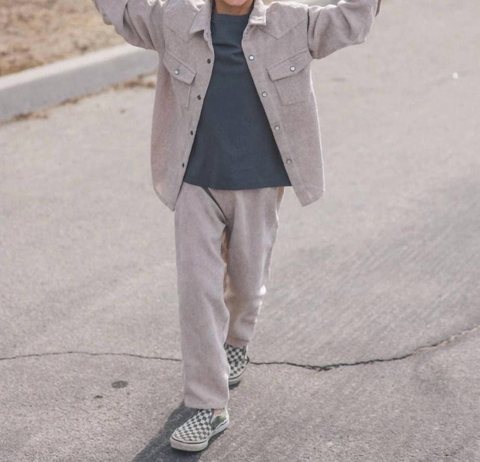 feather 4 arrow Boys Frontier Corduroy Shirt in birch - item