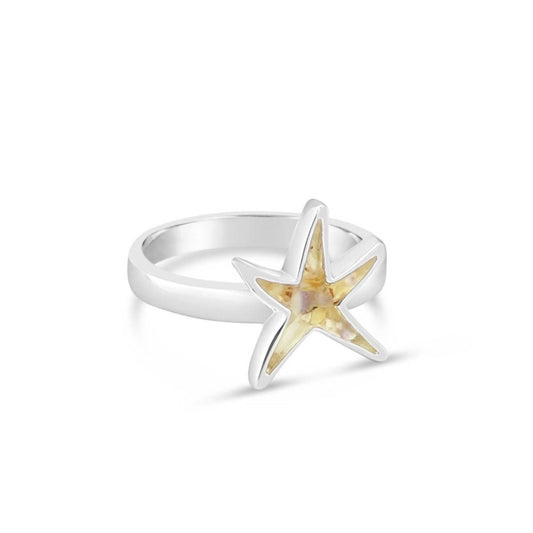 Dune Jewelry - Women's Delicate Starfish Shaped Ring