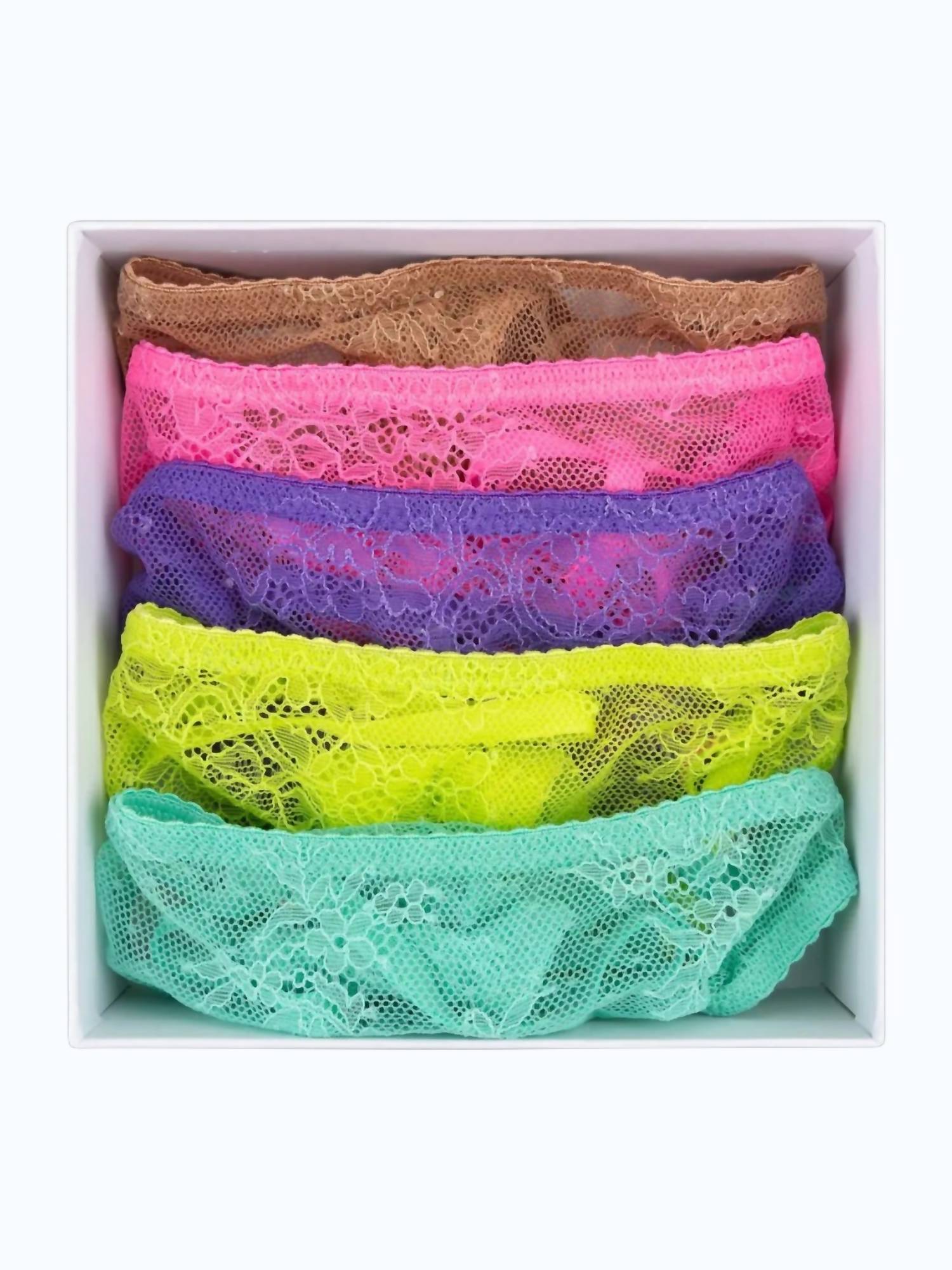 Love Stories Women's 5 Pack Weekday Spruce G-strings Panty in assorted as shown - women's intimate