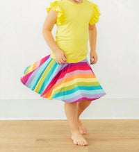 Mila & Rose - Girls Cheerful Stripes Skort