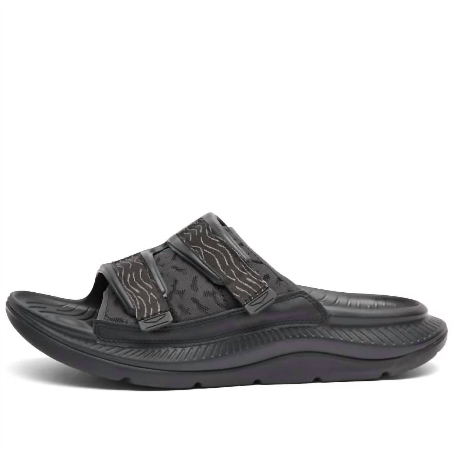 Hoka Ora Luxe Slipper in black black - men's loafer