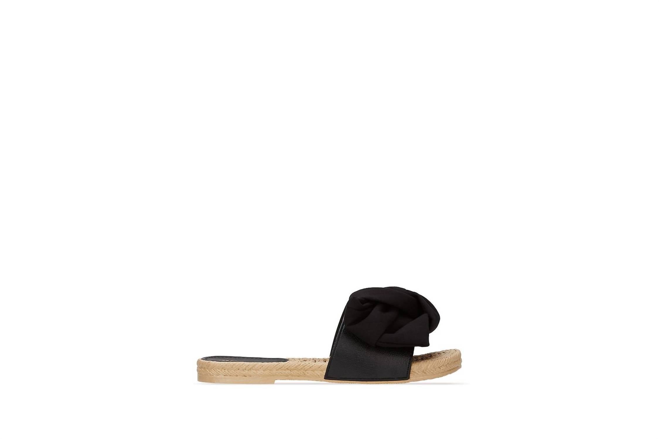 Andrea Women's Bow Knot Sandal in black - women's sandal