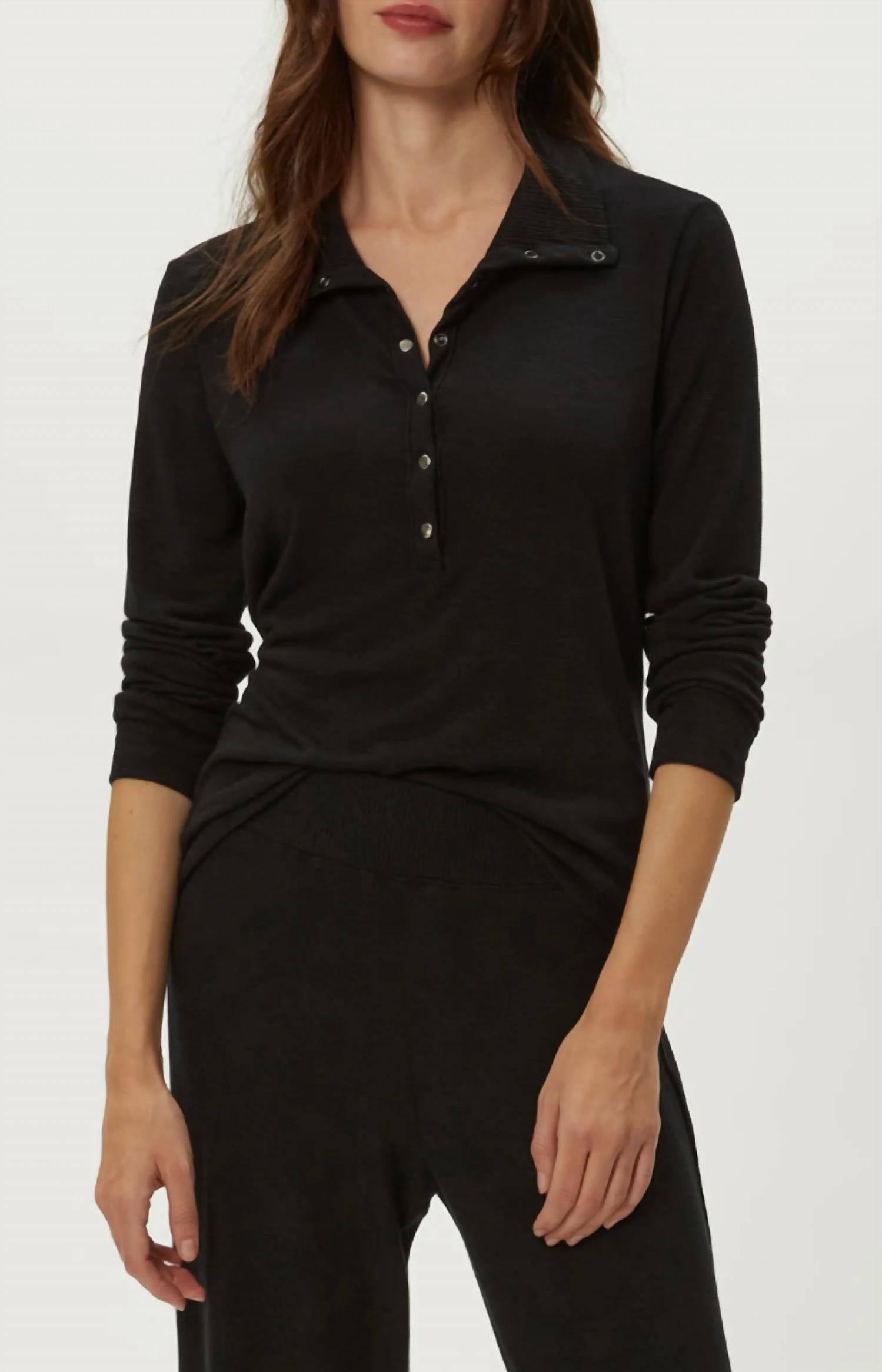 Michael Stars - Issa Tahoe Rib Henley Polo