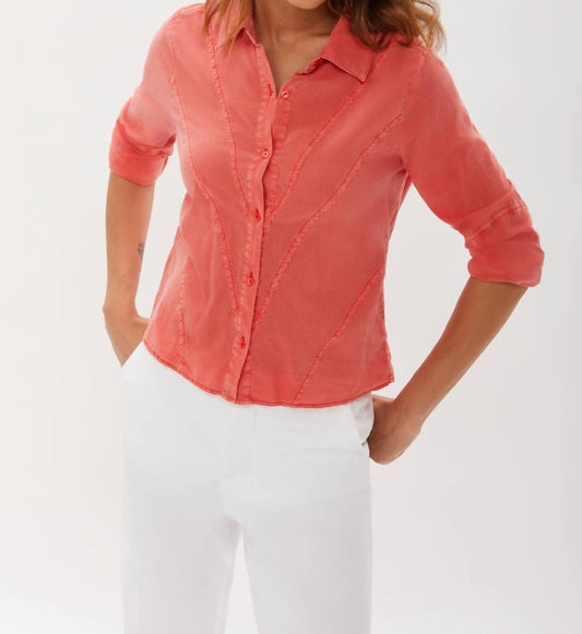 Ecru - Hepburn Seaming Detail Top