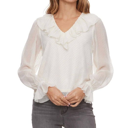 Kenley Ruffled Cuff Blouse