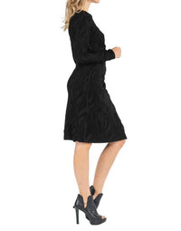 LONG SLEEVE FOLD OVER DRESS
