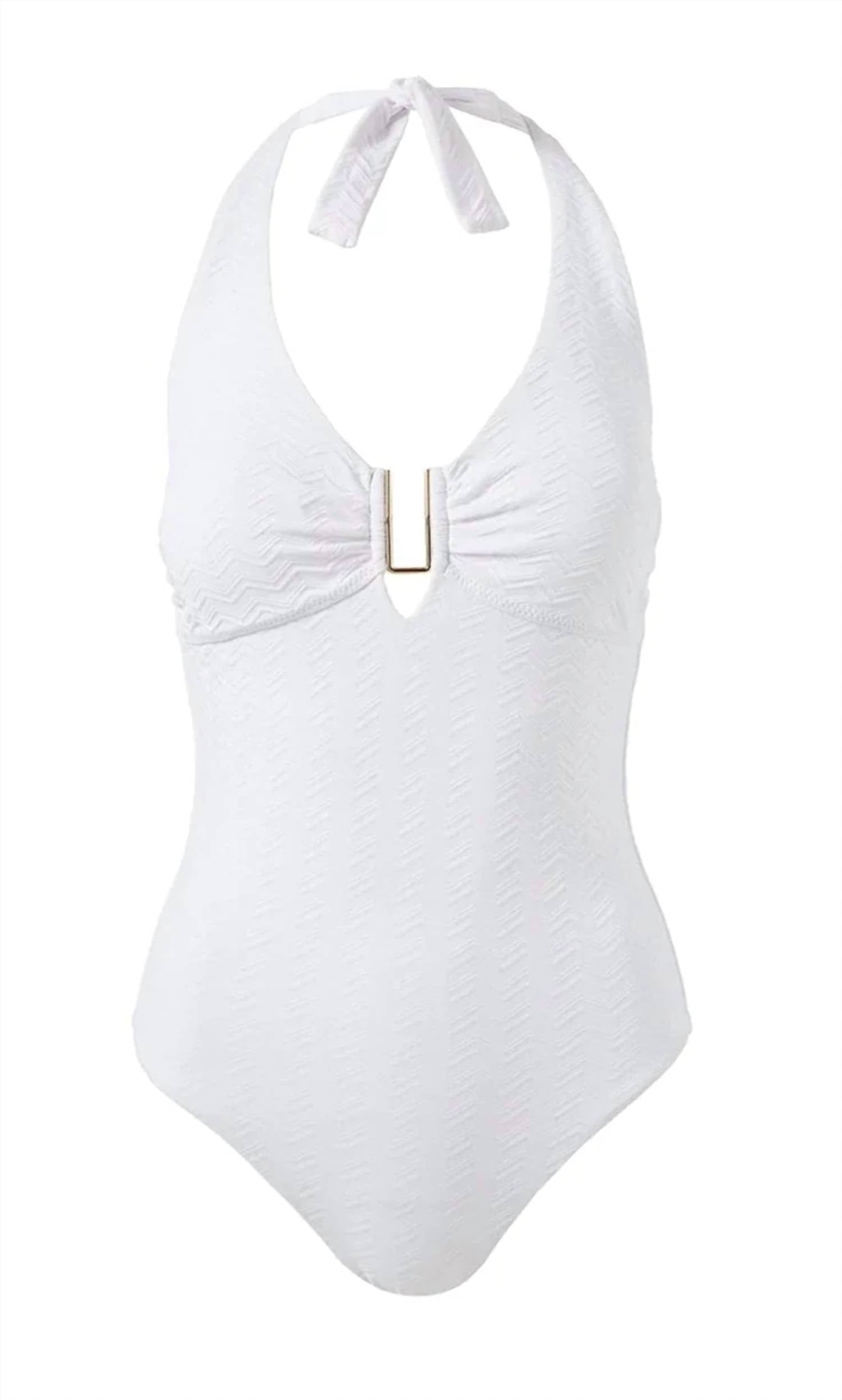Melissa Odabash - Tampa Zig Zag Halter One-piece Swimsuit