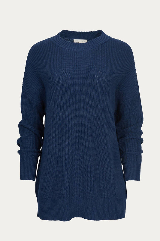 RIBBED-KNIT COTTON SWEATER