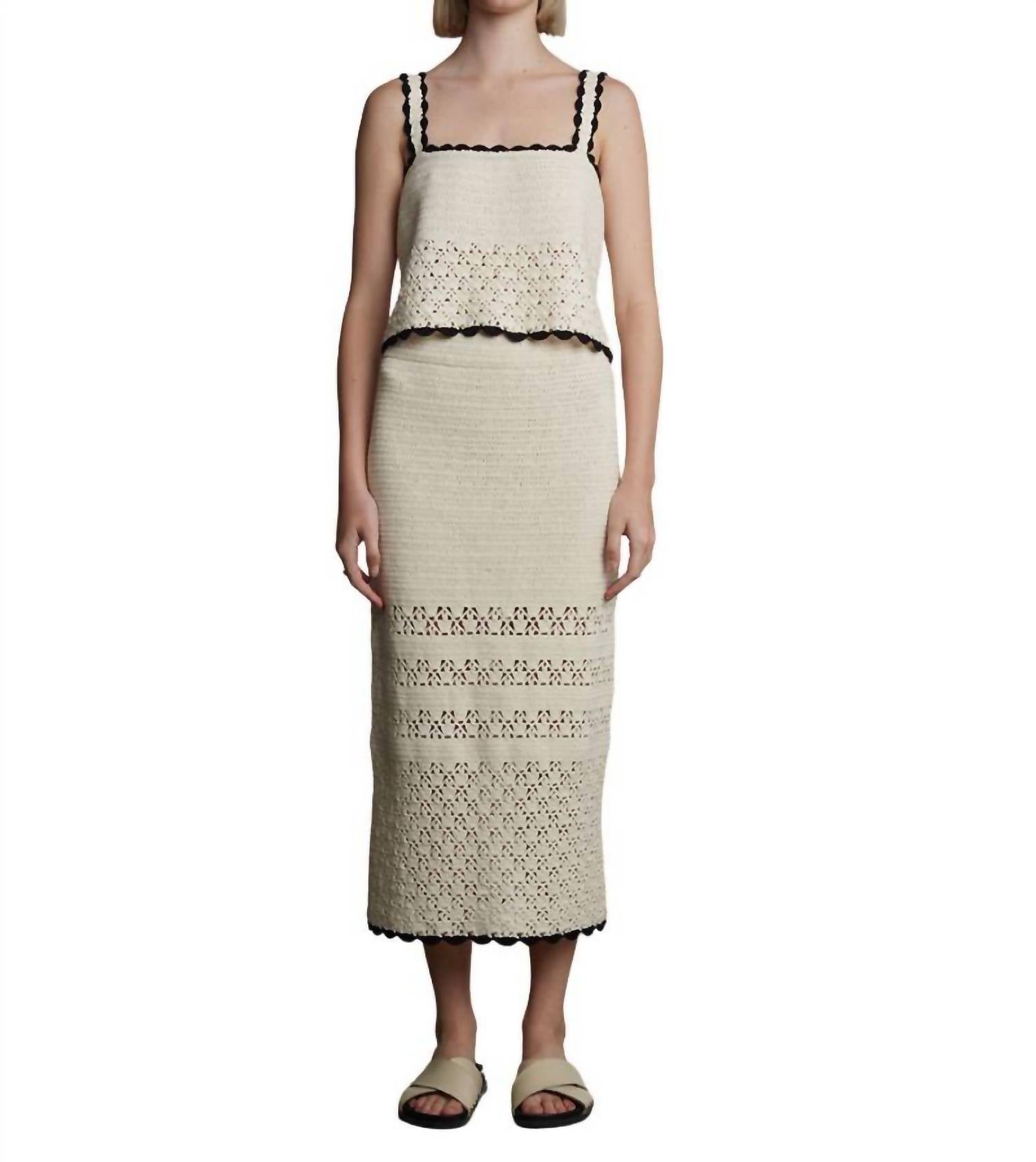 Eleven Six - Caria Crochet Top