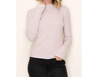 Staccato - Striped Mock Neck Sweater