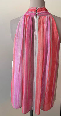 Ecru - Women's Pleated Halter Top