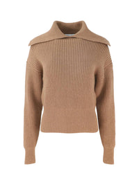 Autumn Cashmere - Women's Long Sleeve Shaker With Collar Sweater