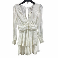 Francesca'S - Women's Lacy Deep V Event Mini Dress