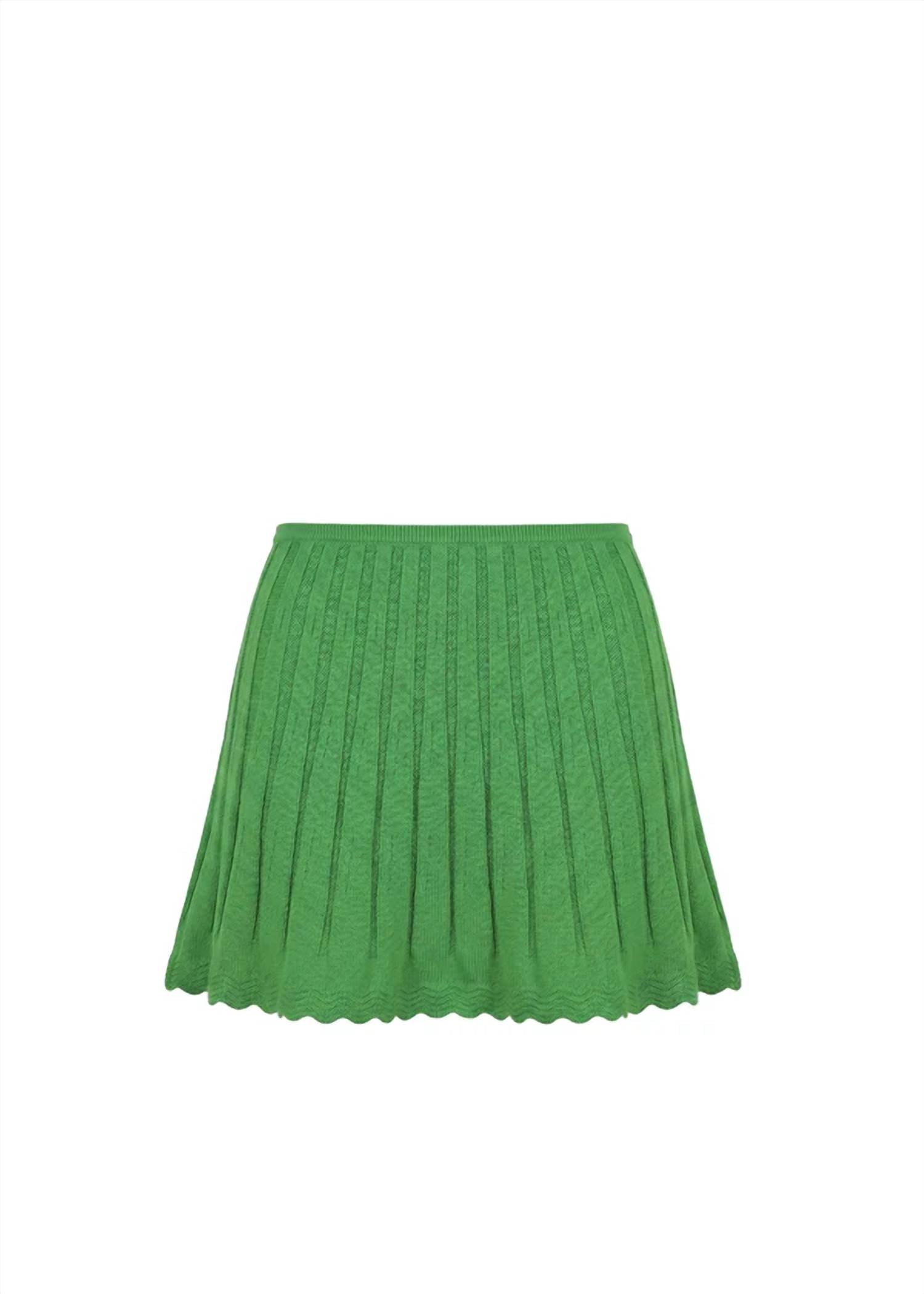Solid & Striped - Orlena Pointelle Lace Knit Mini Skirt