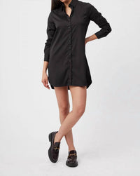 THE SHIRT WFH Dress in blk - women's dress - alternate view