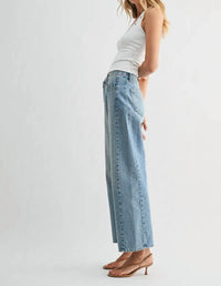 JUST BLACK DENIM Barrel Twist Jean in medium wash - women's jeans - alternate view