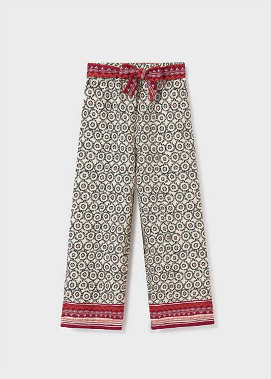 Mayoral - Girls Printed Pants