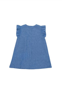 Marni - Girls Patterned Chambray Dress