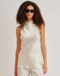 Sablyn - Una Cowled Halter Tunic Top