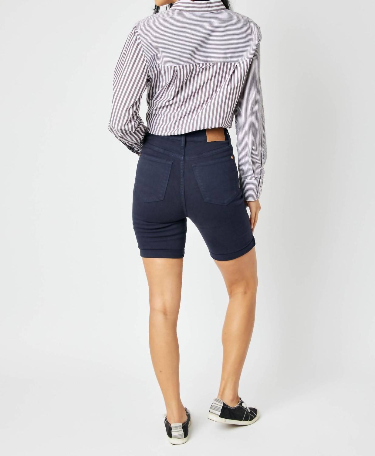 Judy Blue - High Waist Garment Bermuda Shorts