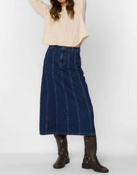 Velvet Heart - DeeDee Denim Circle Midi Skirt