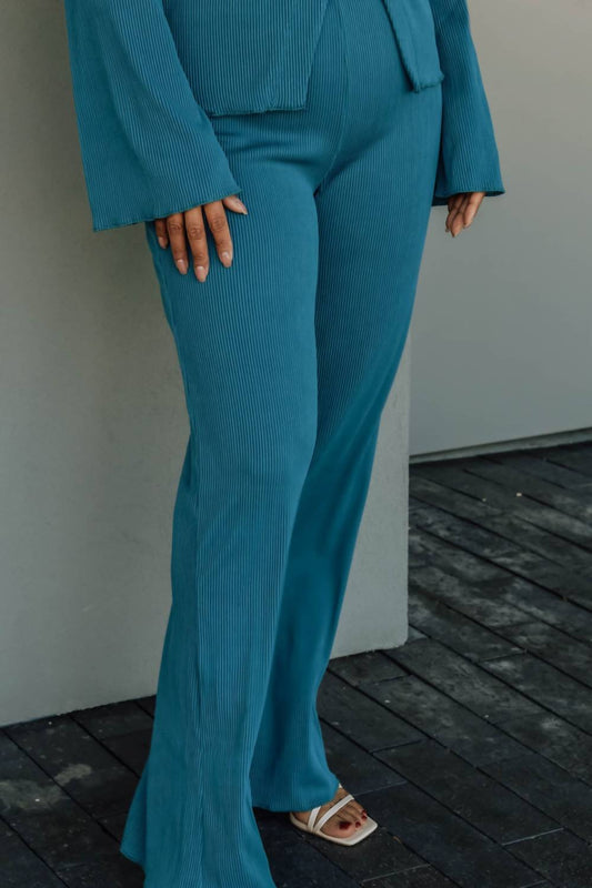 Fascination - Promise Me Collared Top And Pants Set