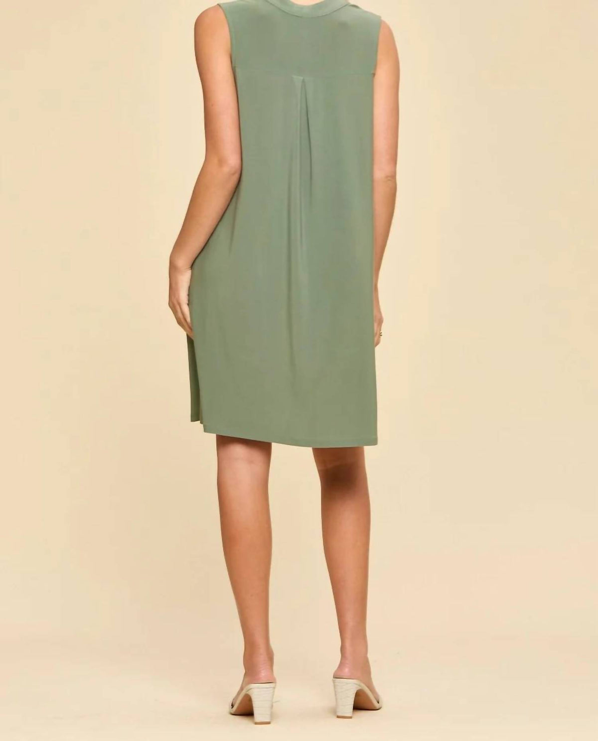 Dear Scarlett - Sleeveless Mandarin Color Lizzy Dress