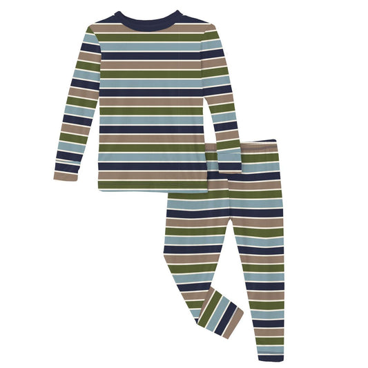 Kickee - Girl's Long Sleeve Pajama Set