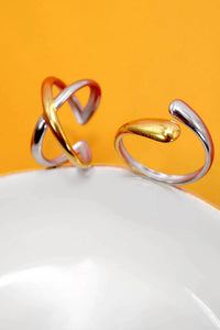Josslyn By Wall To Wall - Women's Two-tone Abstract Ring