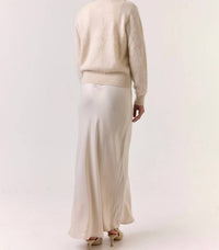 Brodie Cashmere Brushed Chelsea Cardigan in porcelain - women's cardigan - view 4