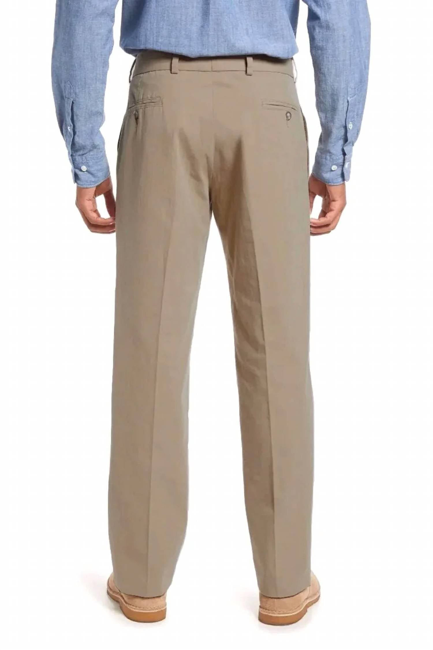 Charleston Khakis - Sumpter Flat Front Washed Poplin Pant