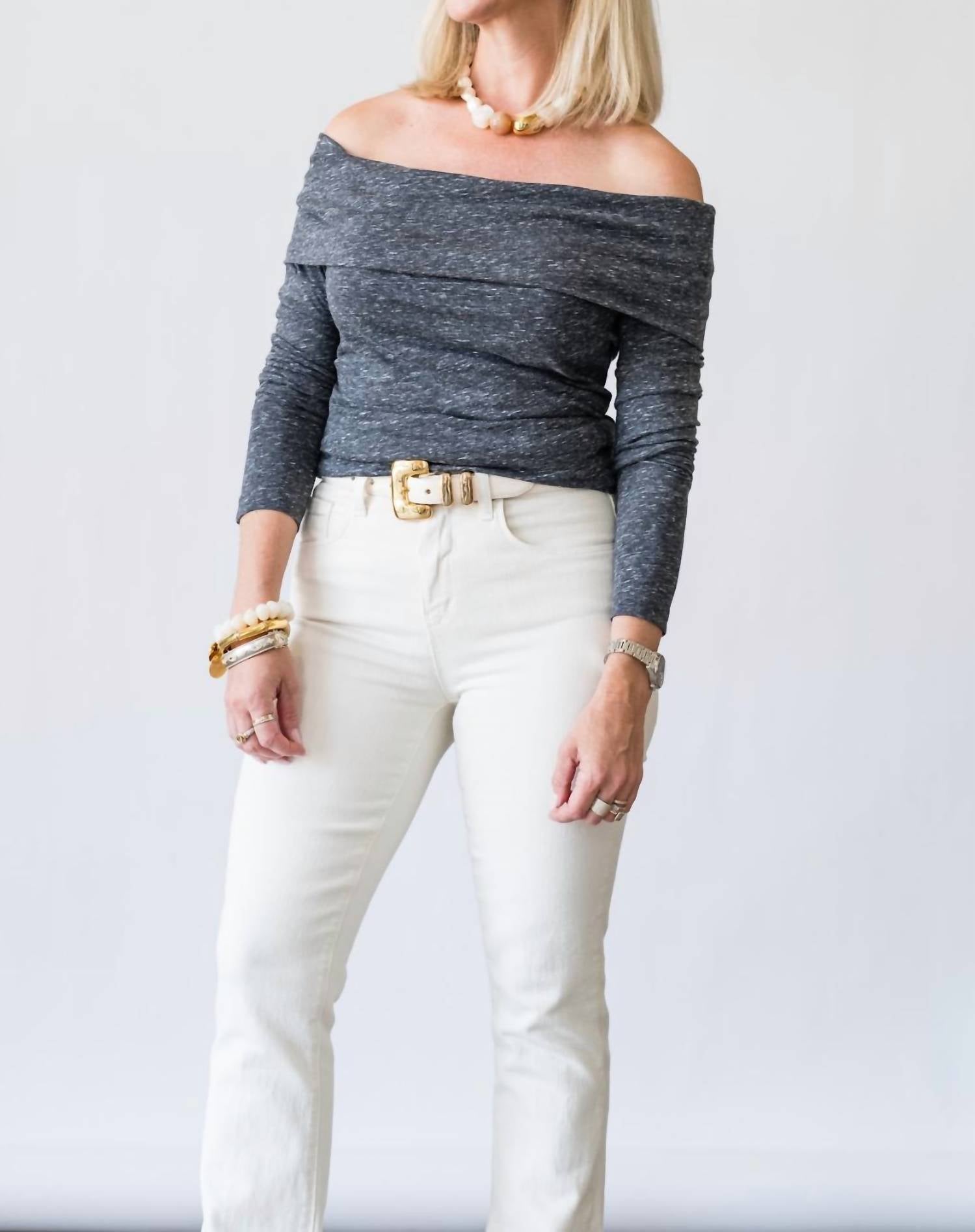 Closed - Asymmetric Long Sleeve Top