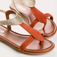 Reqins - Women's Bernie Velvet Leather Sandals