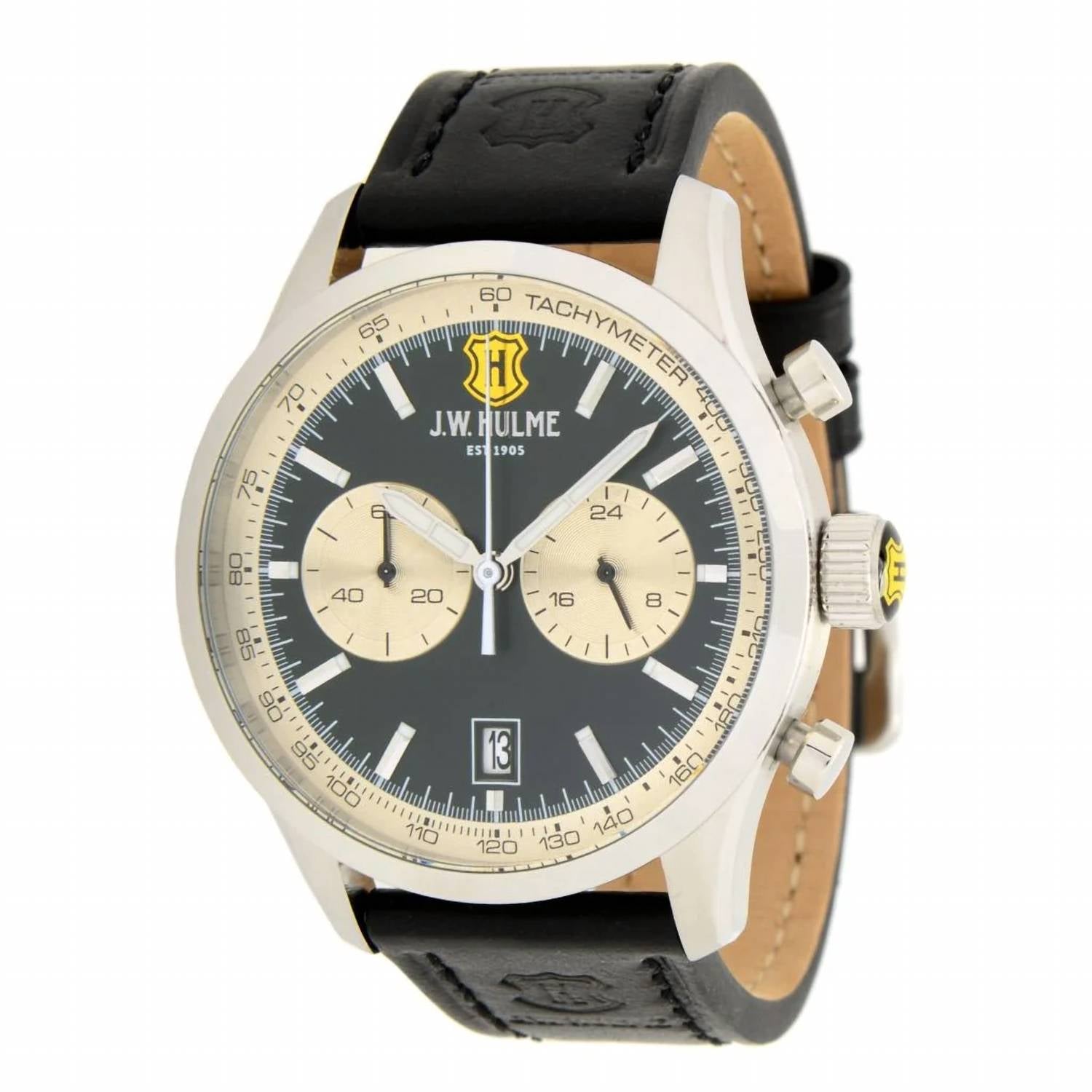J.W. Hulme - Men's Quartz Multi Function Leather Strap Watch