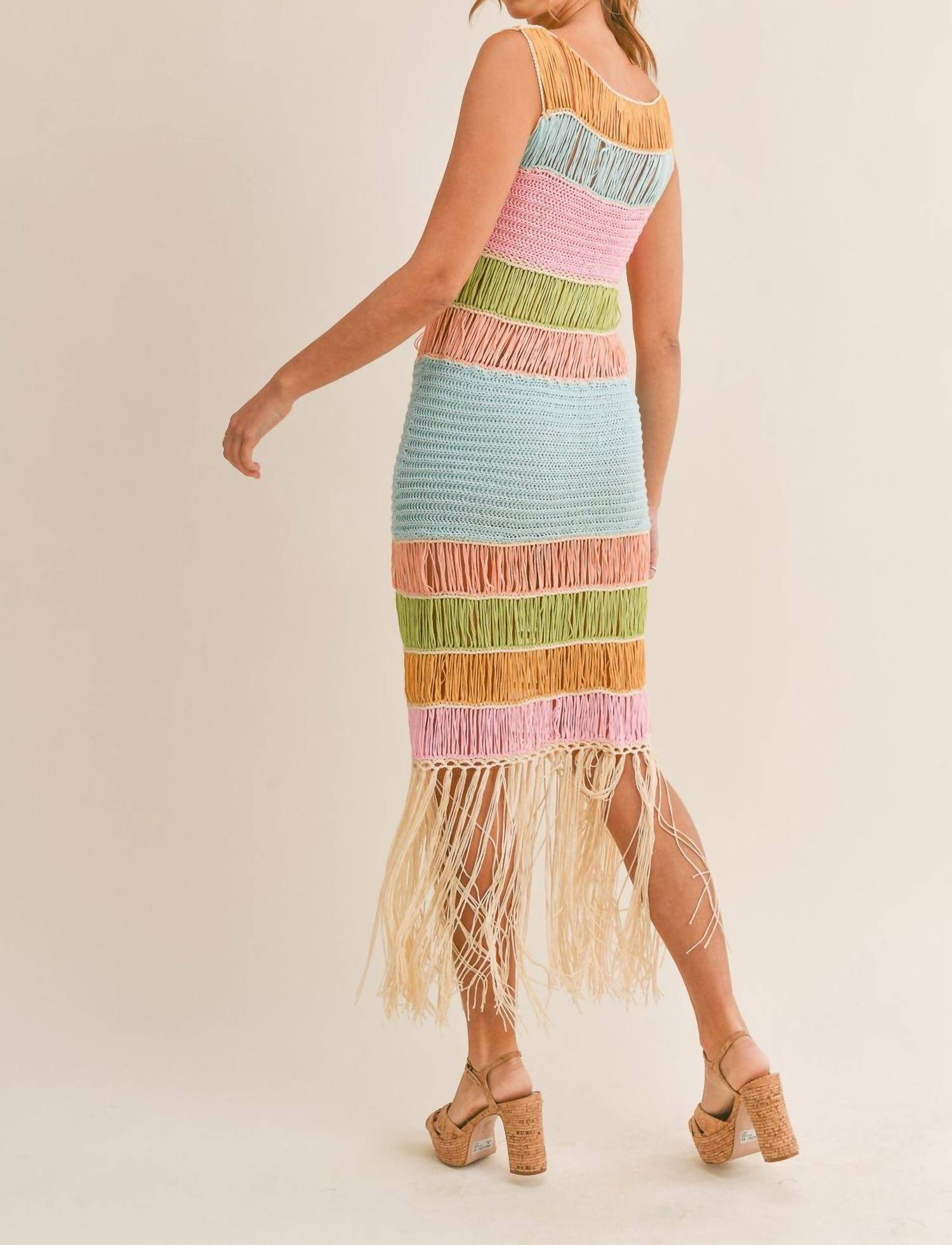 Mable - Astoria Fringed Crochet Dress