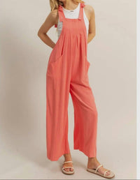 Hyfve - Self-Tie Shoulder Straps Jumpsuit