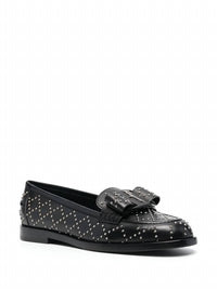 Salvatore Ferragamo Women's Viva Studded Loafers in black - women's flats - view 52