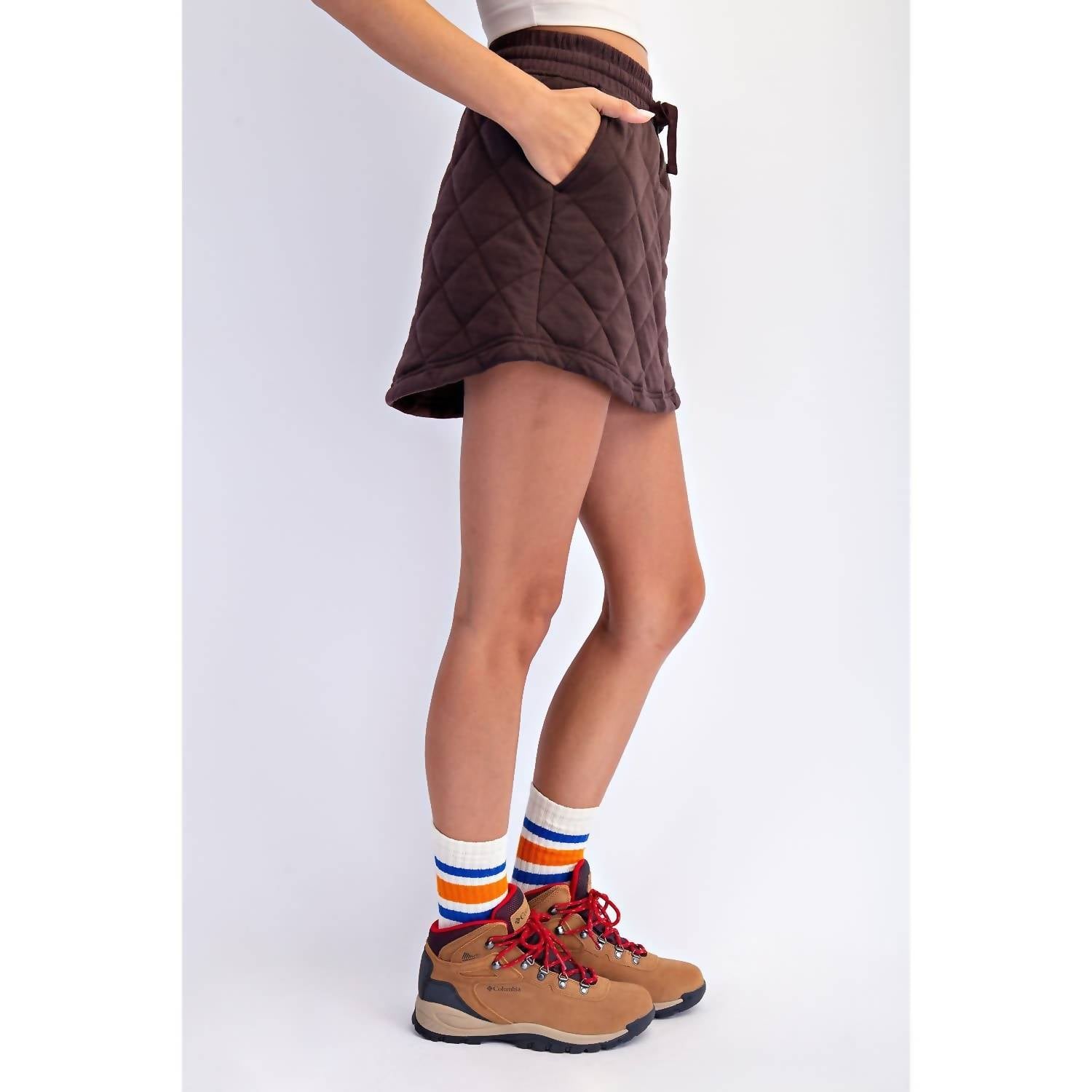 Rae Mode - Quilted Mini Skort