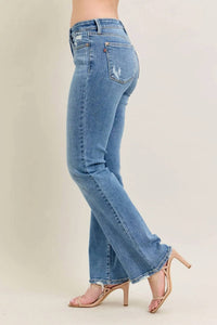 Judy Blue - Bootcut With Destroy Hem Jeans