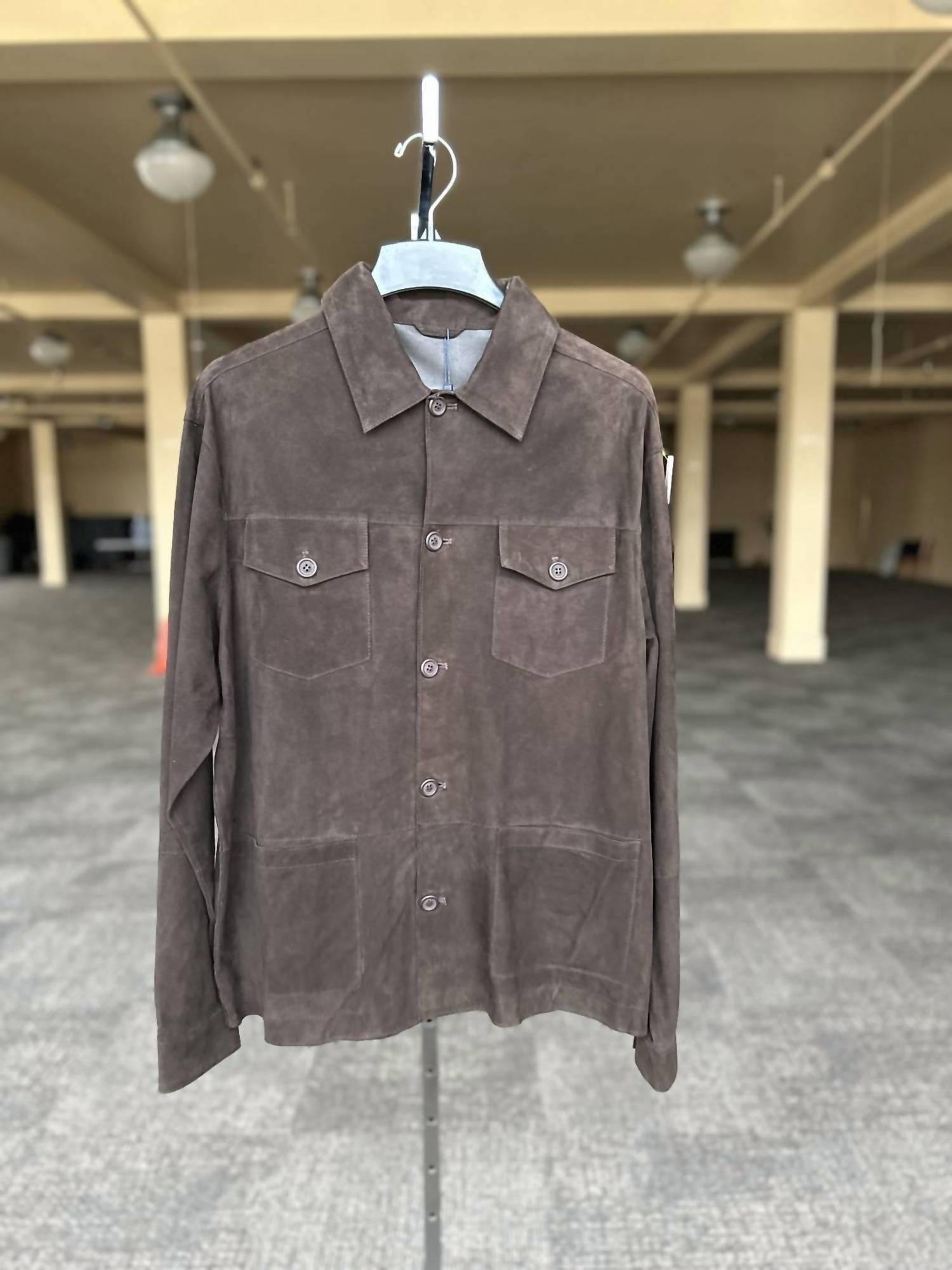 Max Davoli - Men's Sundance Suede Overshirt