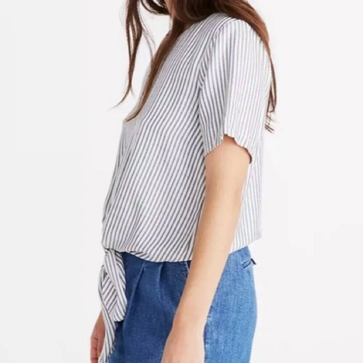 Madewell - Novel Tie-front Top